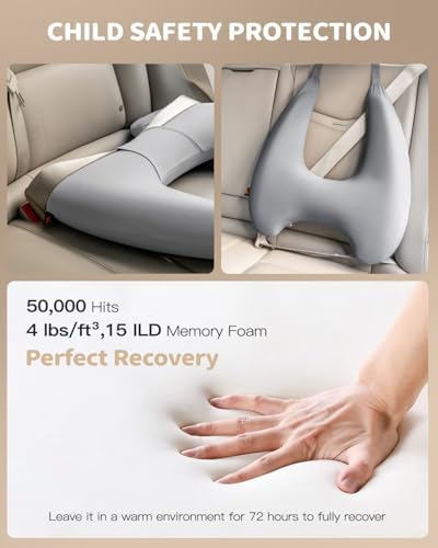 Adjustable Memory Foam Car Pillow for Kids