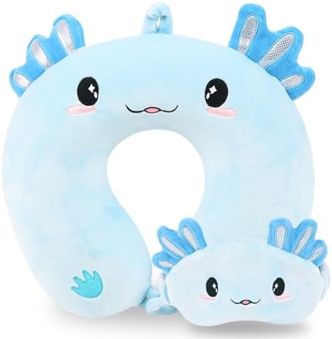 Travel Pillow for Kids Blue