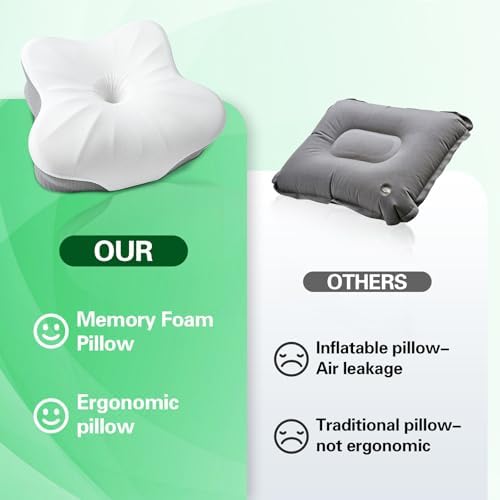 Memory Foam Camping Pillow with Neck Support
