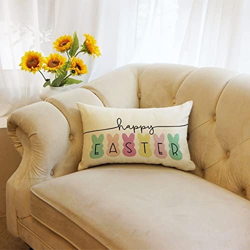 Ogiselestyle Happy Easter Bunny Pillow Cover