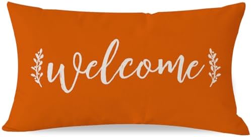 Welcome Throw Pillow Covers by Pandicorn
