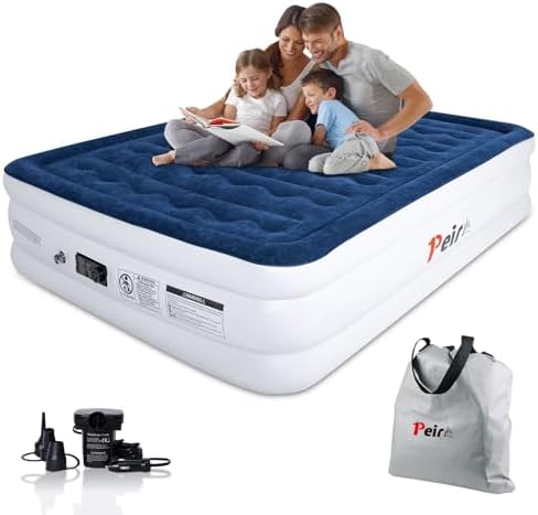 Peirhw Air Mattress Queen with Built in Pump
