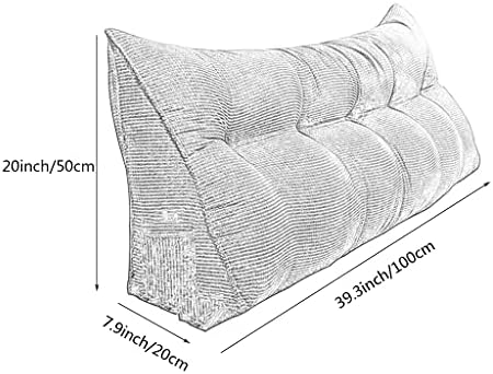 Triangular Fleece Reading Pillow for Headrest Support and Day Use