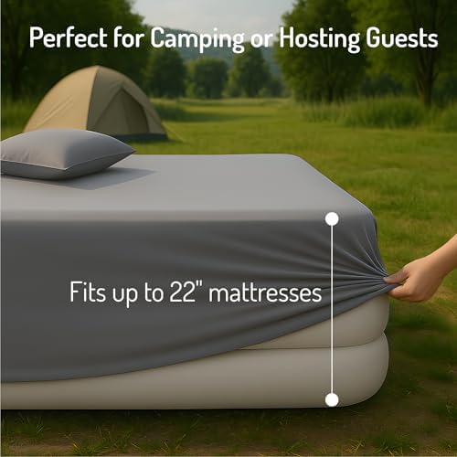 Adjustable Bed Mattress Cover for Air Mattress 4-Piece Bedding Set