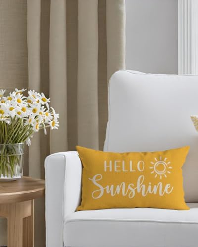 PANDICORN Hello Sunshine Throw Pillow Cover 12x20