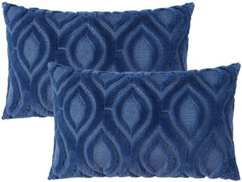 Faux Wool Pillow Covers for Sofa Bed Living Room