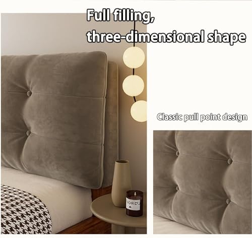 Luxury Headboard Pillow for Queen Beds with Removable Cover