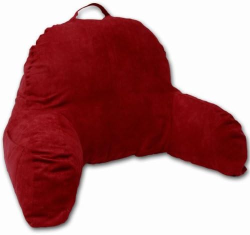 Deluxe Comfort Microsuede Bedrest Lounger Reading and Bed Rest Pillow