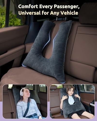 FAIORD Travel Pillow for Kids Car Pillow with Adjustable U-Shape