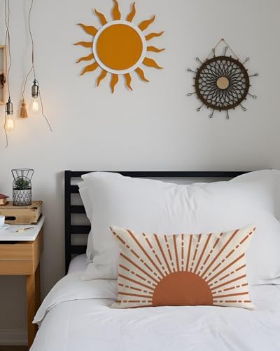 PANDICORN Sunshine Throw Pillow Cover 12x20 Inch Orange