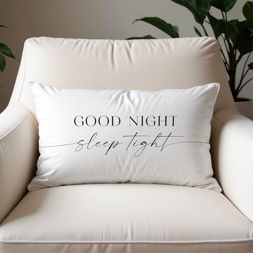 Funny Good Night Sleep Tight Pillow Covers 20x12