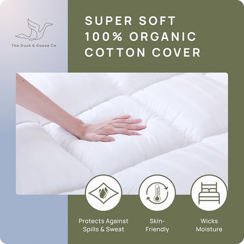 Extra Thick Pillow Top Mattress Topper Queen Cooling Cloud Comfort