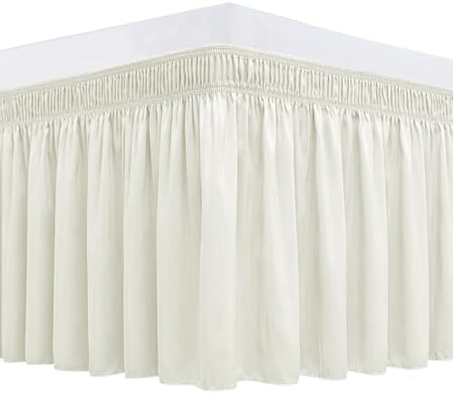 Ivory Biscayne Bay Wrap Bed Skirt for King Cal King Beds