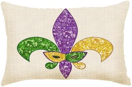 Mardi Gras Beautiful Fleur De Lisa PILLOW COVER