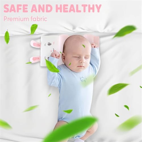 All-Season Breathable Shaping Pillow for Baby Development Pink