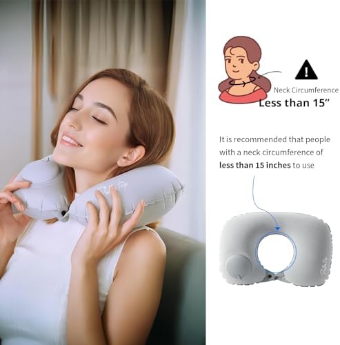 Ultralight Inflatable Travel Pillow with Air Pump