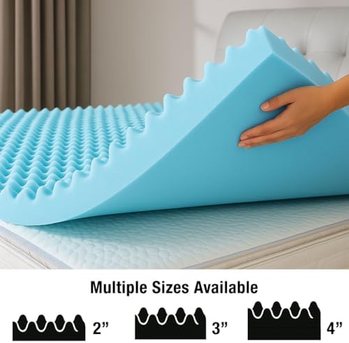 Durable Comfort Mattress Topper with Breeze for Twin Sleepers