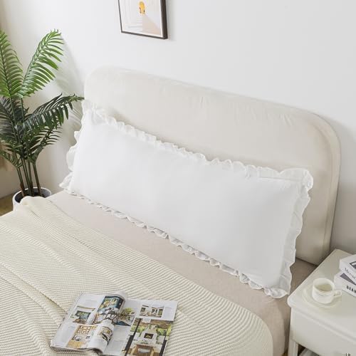 Cozy Ruffled Boho Pillowcase - 20x54 inches - Soft Stain-Resistant