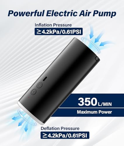 HK Air Pump for Inflatables with Camping Light
