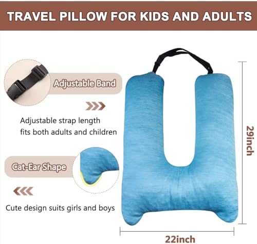The MIDDLE One Travel Pillow for Kids and Adults