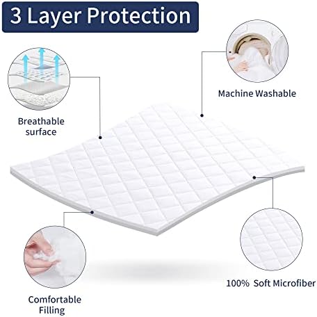HOMBYS Air Mattress Pad Queen Size Soft Breathable Noiseless Sleep Solution