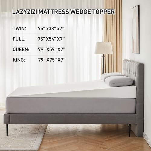 Lazyzizi Mattress Wedge 7 Inch King Inclined Support