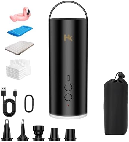 HK Air Pump for Inflatables with Camping Light
