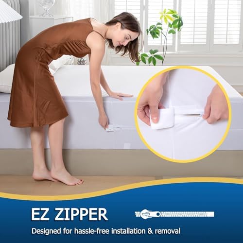 Waterproof Mattress Cover with Breathable Noiseless Design