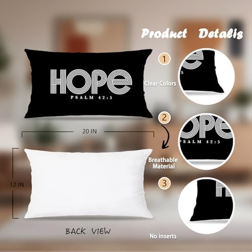 20x12 Christian Pillow Covers