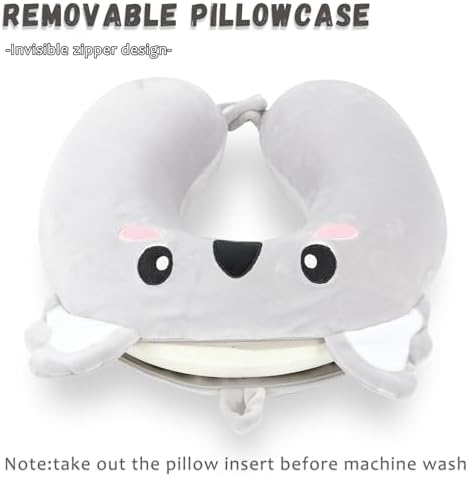Kids Travel Pillow with Koala Eye Mask and Memory Foam Support