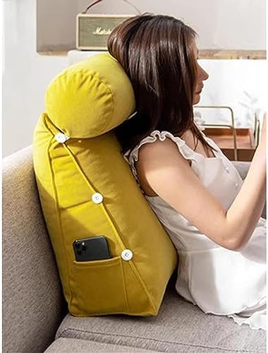 COZMAX Triangular Reading Pillow with Removable Zipper for Easy Care and Enjoyment
