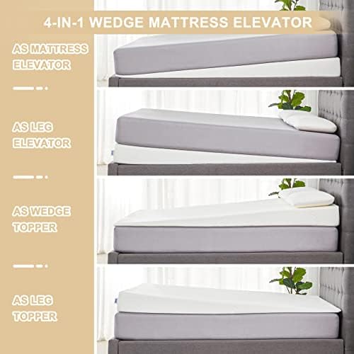 Experience better sleep with Lazyzizi Wedge Mattress Elevator 7-Inch