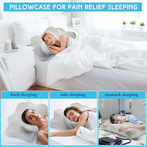 Hahafelt Cooling Cervical Pillowcase Perfect Support for Neck