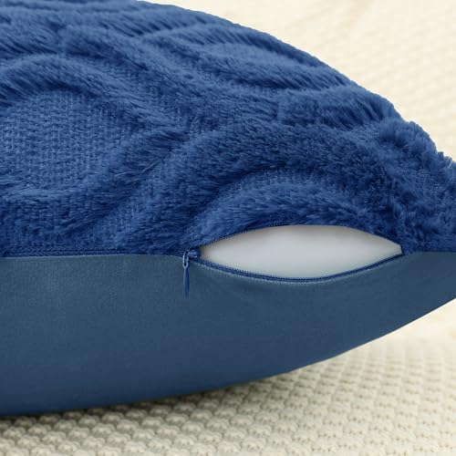 Faux Wool Pillow Covers for Sofa Bed Living Room