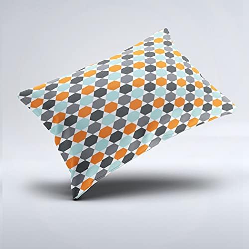 Stunning Geometric Throw Pillow Case 12x20 Inches Precision-Cut Velvet by Gygarden