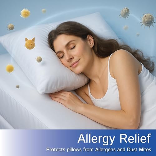 Travel Size Pillow Protectors - Soft Waterproof Hypoallergenic