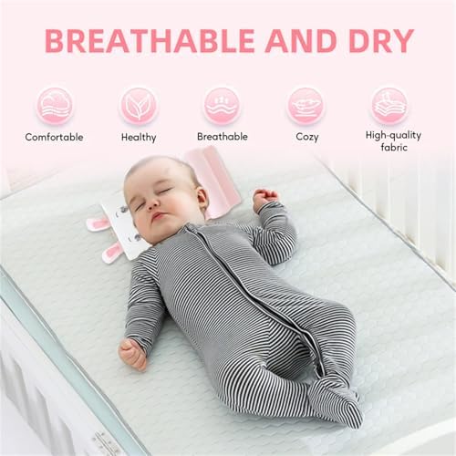 All-Season Breathable Shaping Pillow for Baby Development Pink