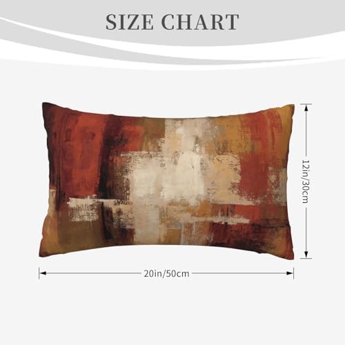 Breathe Easy Lcokin Burnt Orange Abstract Throw Pillow Covers