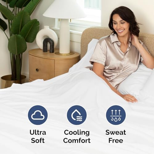 Extra Deep King Sheet Set - 6 Piece - Breathable Cooling Microfiber - White