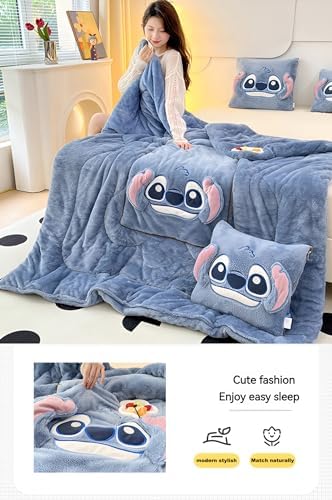 BESTUO Travel Blanket Pillow 2-in-1