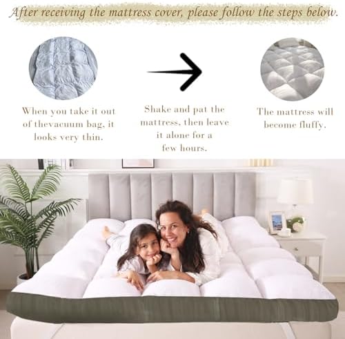 Memory Foam Mattress Toppers - Soft Warm Comfortable to Elevate Your Sleep