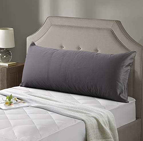 EVOLIVE 300TC 100 Cotton Pillow Cover 21x54 Charcoal Grey
