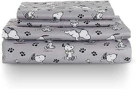 Berkshire Blanket Peanuts Kids Sheet Set Full 4 Piece