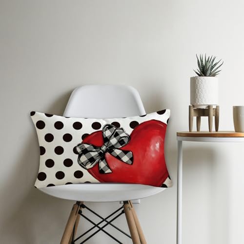 Valentines Day Heart Throw Pillow Cover for Home Decor