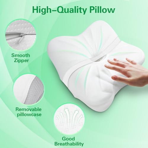 Memory Foam Camping Pillow with Neck Support