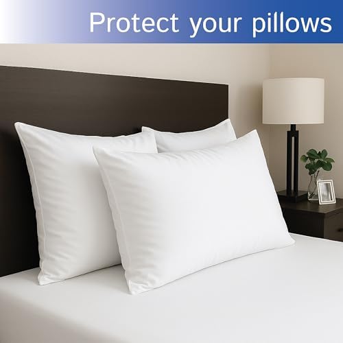 Travel Size Pillow Protectors - Soft Waterproof Hypoallergenic