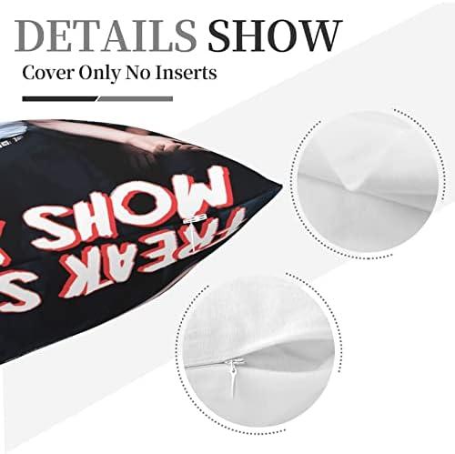 Adjustable Throw Pillow Covers AMIOUR Bed Sofa Pillow Case 18x18 in