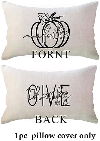 ULOVE Love Yourself Autumn Thanksgiving Bed Pillow Cover Set of 2