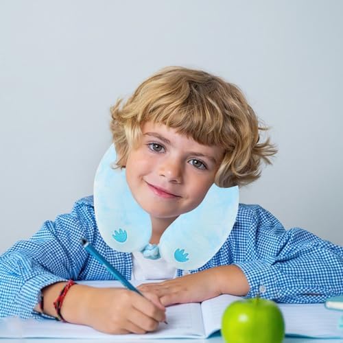 Travel Pillow for Kids Blue