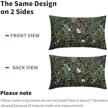 Botanical PRINT Floral Pillow Covers Set of 2